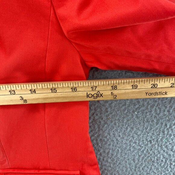 Talbots Blazer Womens 2 Orange Button Up Pockets Stretch Jacket Office Career - Picture 8 of 10